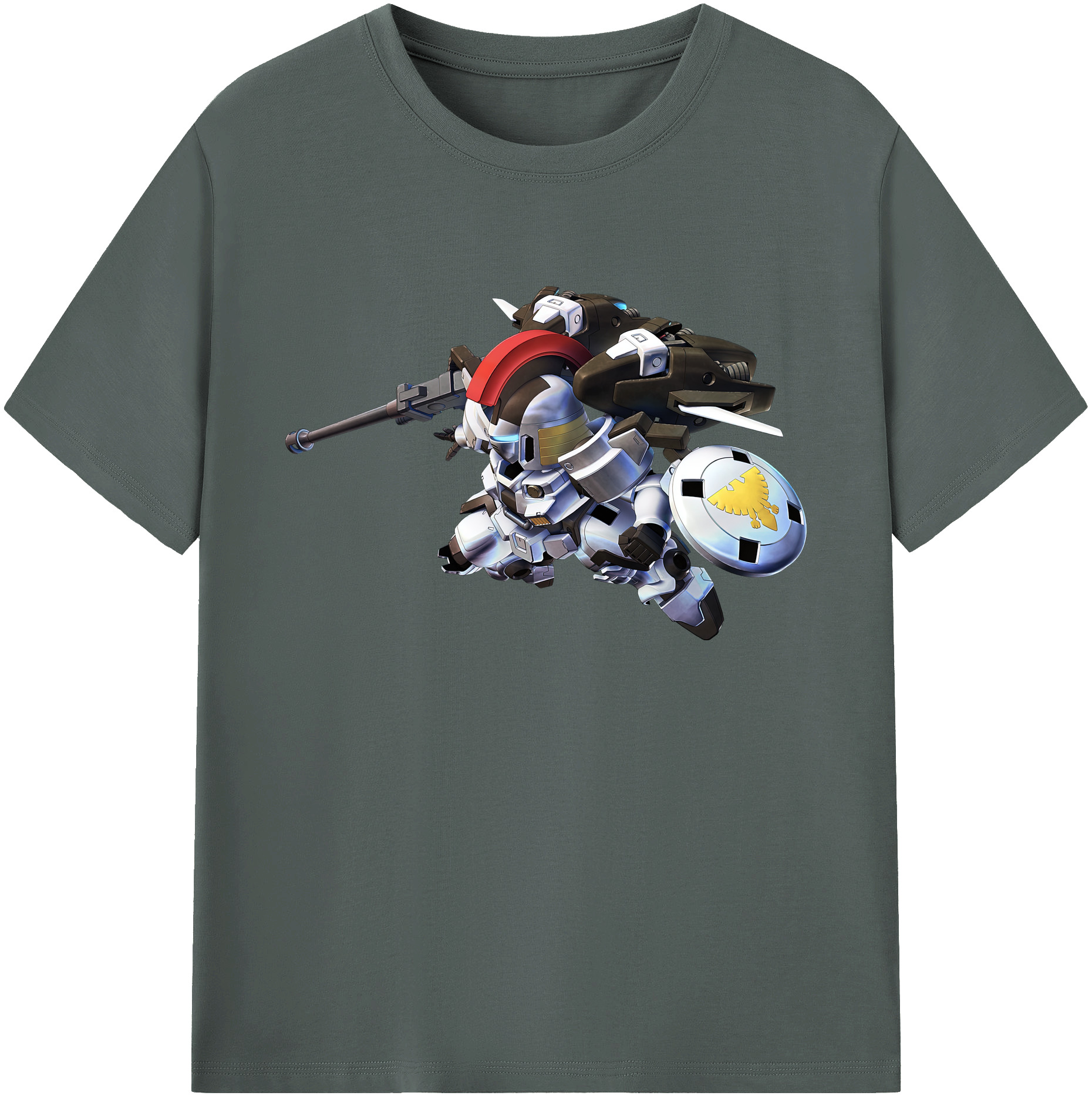 （画像用） 機動戦士ガンダム Mobile Suit Gundam 綿100％ メンズ半袖Tシャツ｜肌触りやわらか＆通気性